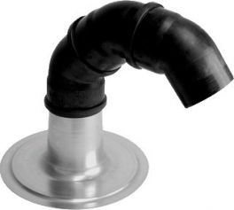 Anjo Kabeleinführung Ø110mm Aluminium Klebeplatte und 3 PP Bögen